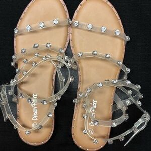 Dream Pairs Studded Ankle Wrapped Sandals Size 7 1/2